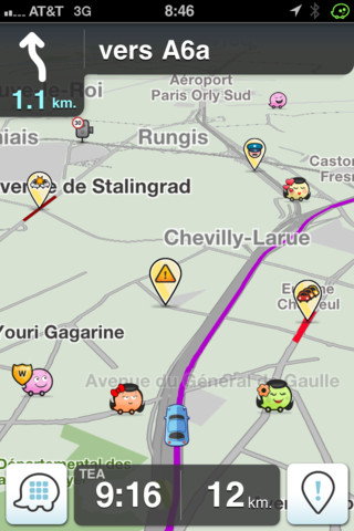 Waze Screen
